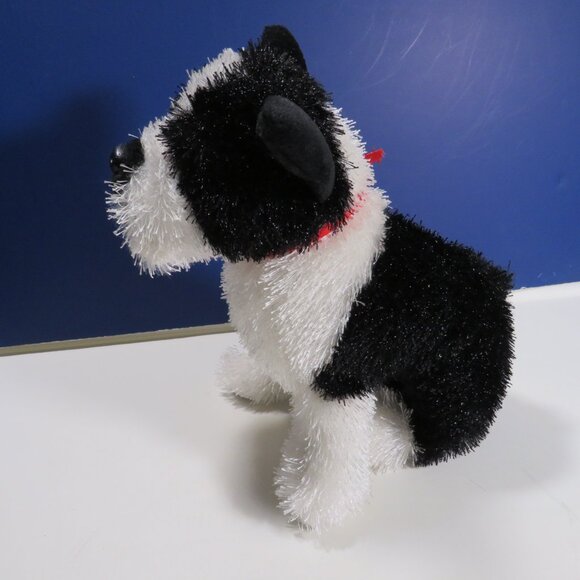 Boston Terrier Dog Puppy with "sparkly" fur WEBKINZ GANZ --NO CODE-- - Picture 1 of 11